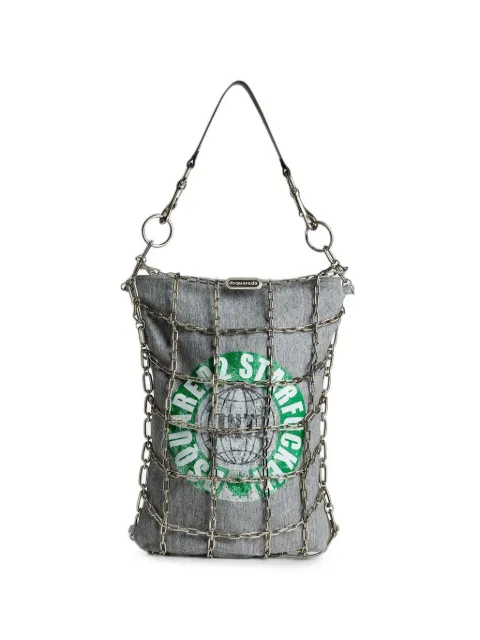 DSQUARED2 chain-link jersey shoulder bag