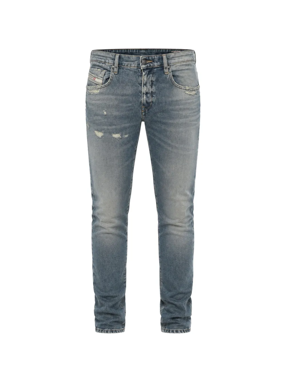 Diesel D-Strukt distressed jeans - Blau