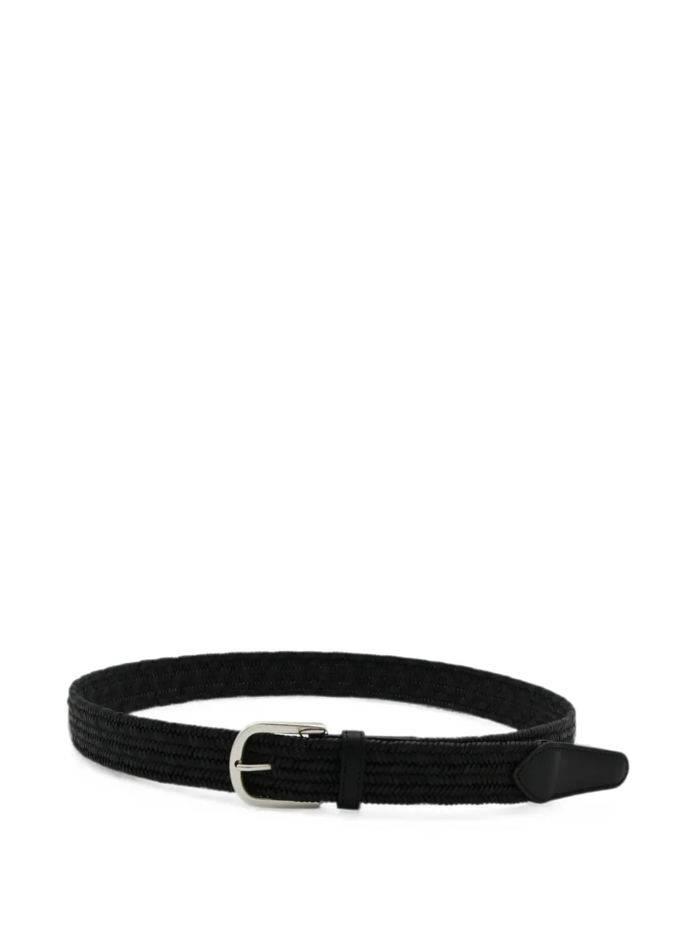 Canali woven leather belt - Schwarz