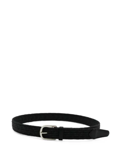Canali woven leather belt
