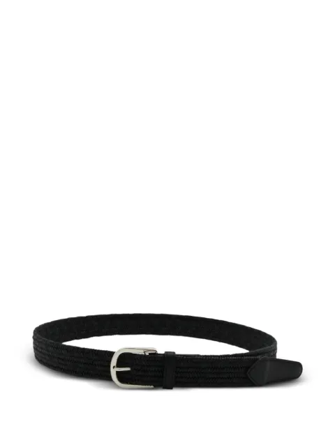 Canali woven leather belt