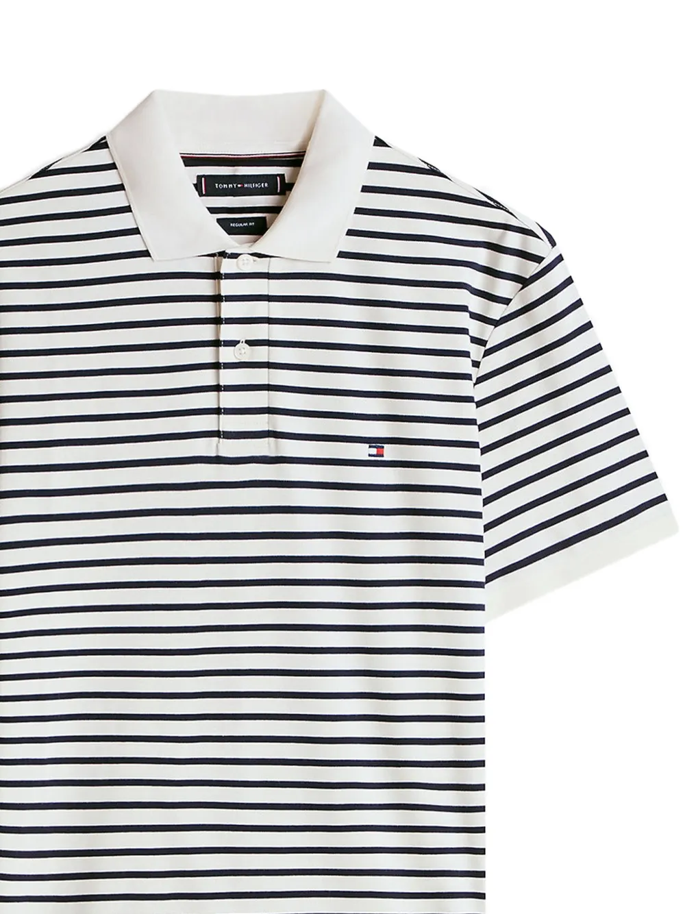 Tommy Hilfiger Gestreept poloshirt Wit