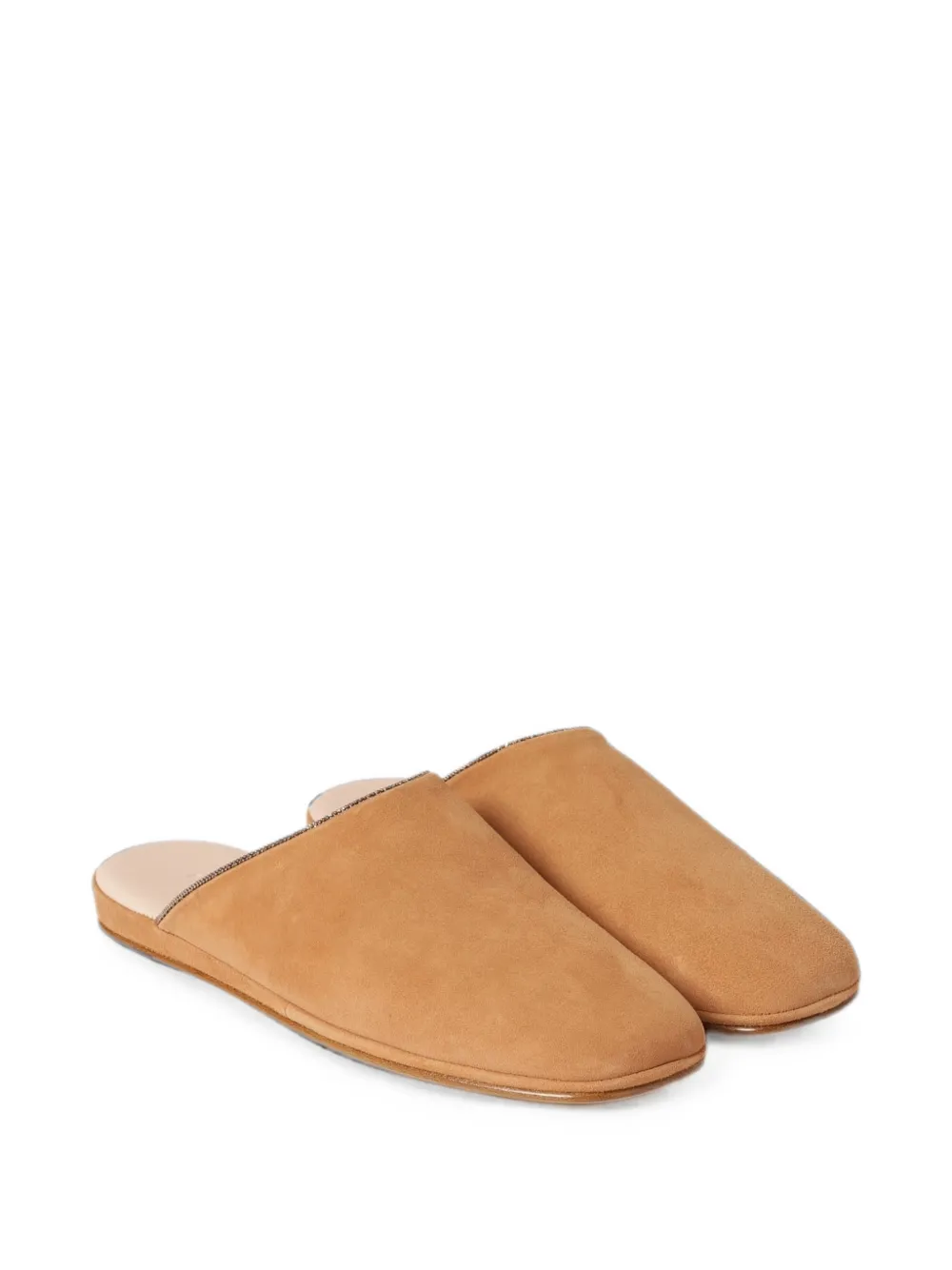 Fabiana Filippi Suède muiltjes Beige