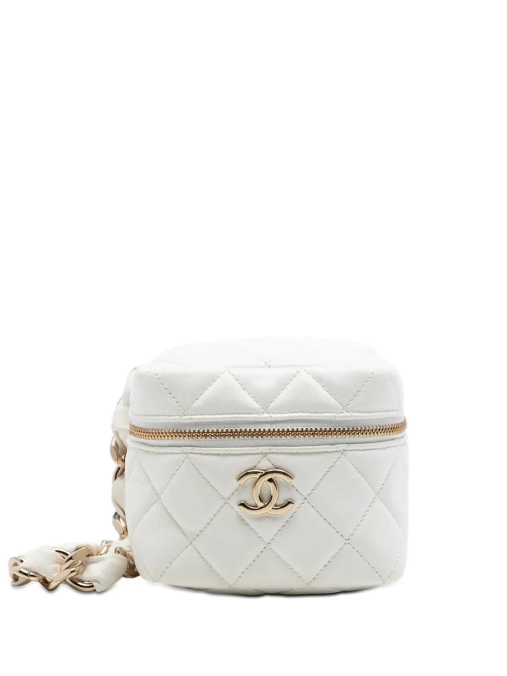 CHANEL Pre-Owned Trousse CC trapuntata 2021 - Bianco