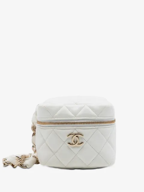 CHANEL Pre-Owned sac porté épaule en cuir d'agneau matelassé à bride en chaîne (2021)