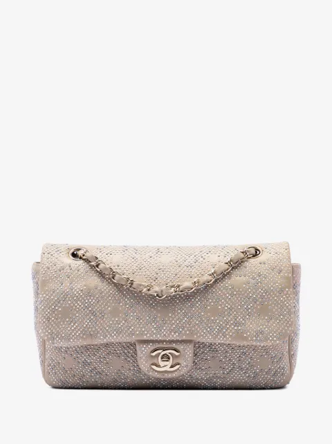 CHANEL Pre-Owned 2012-2013 Medium Metallic Lambskin Embellished Mineral Nights Single Flap shoulder bag