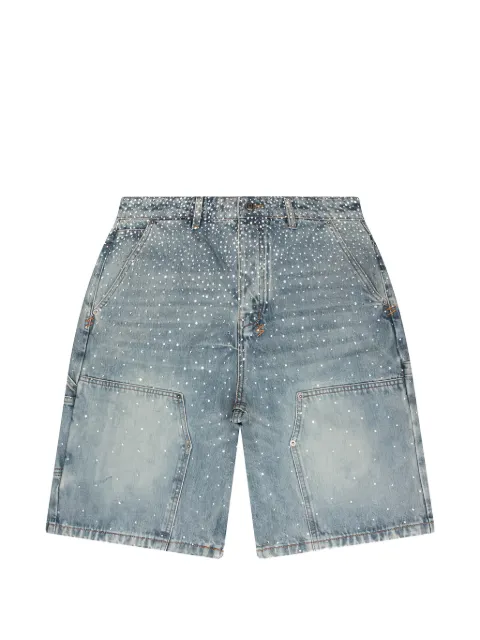 Ksubi Maxx Operator crystal-embellished shorts