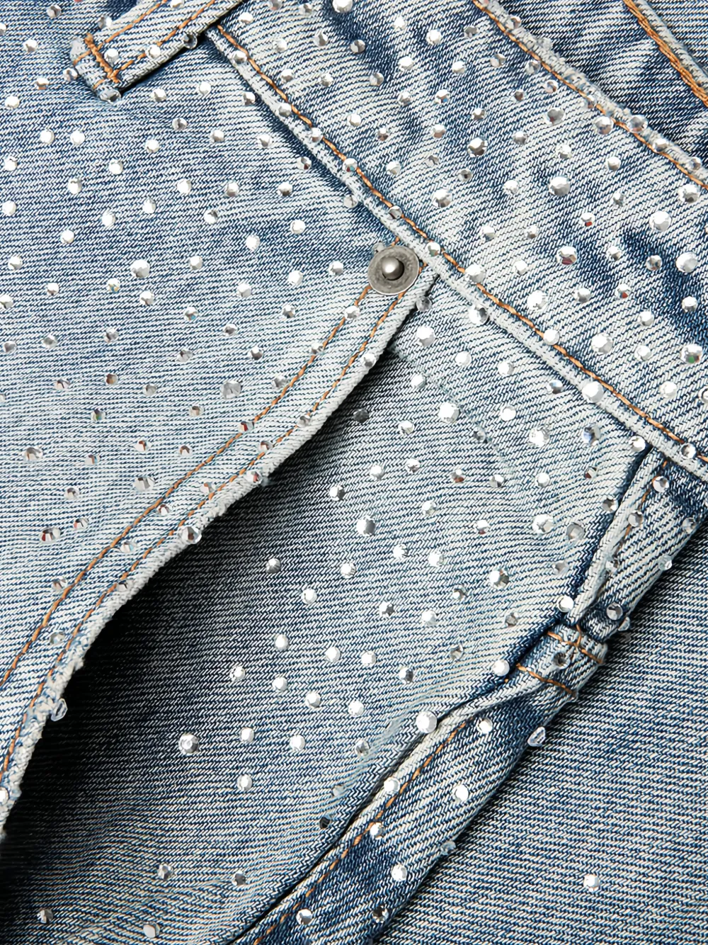 Ksubi Maxx Operator shorts verfraaid met kristallen Blauw
