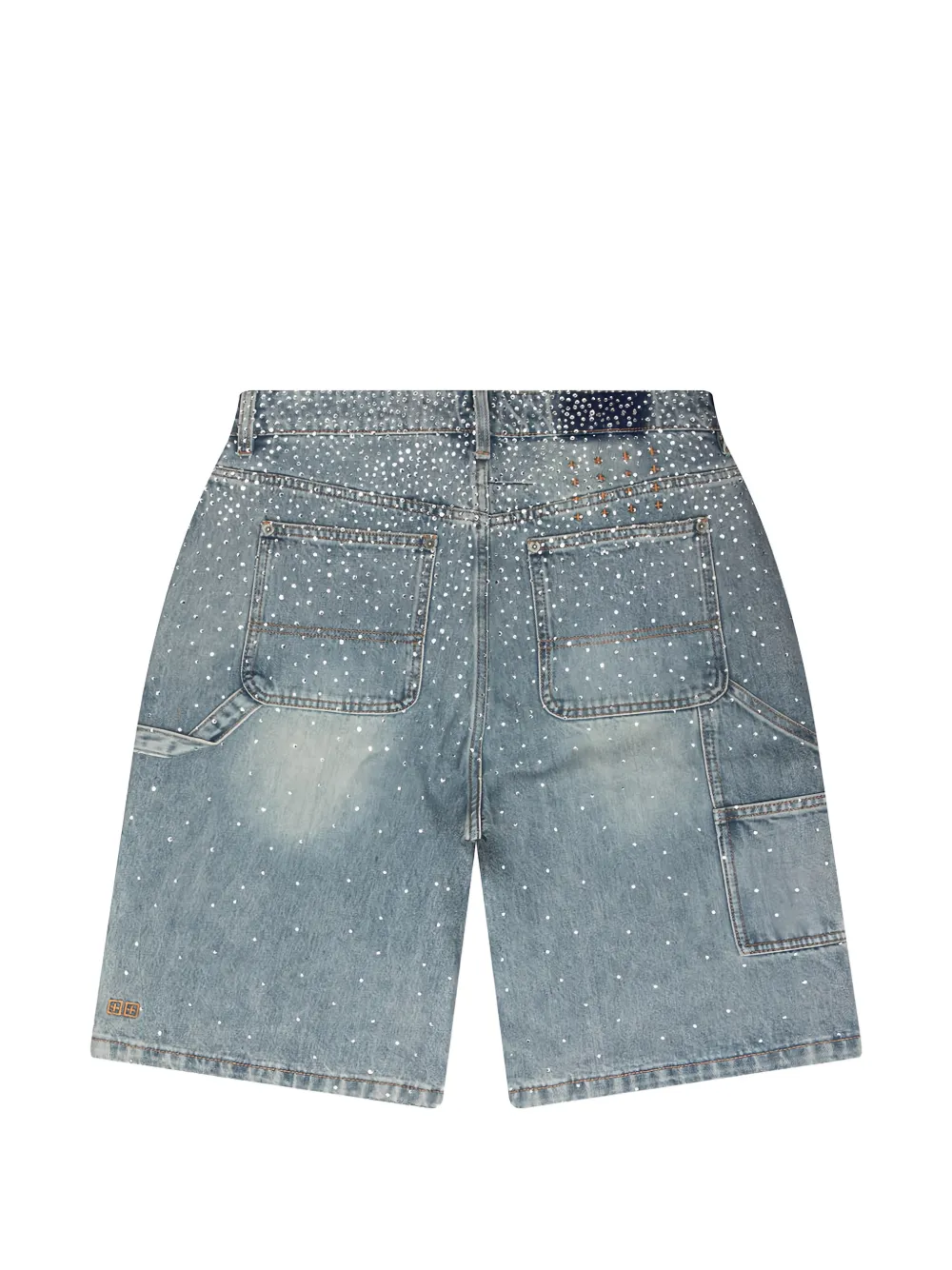 Ksubi Maxx Operator shorts verfraaid met kristallen Blauw