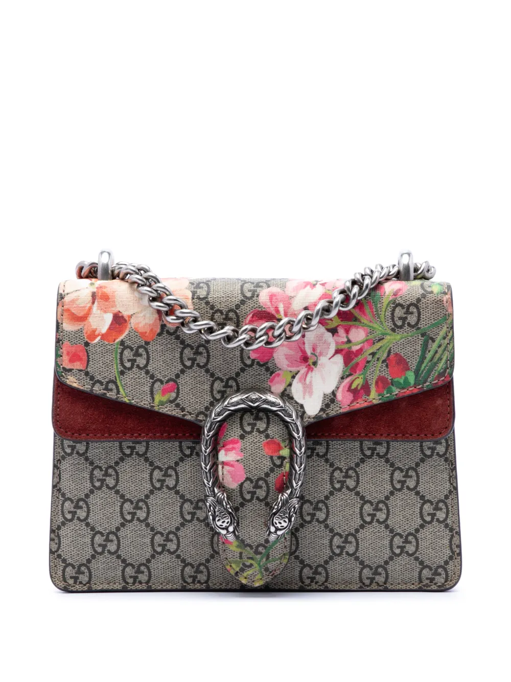 Gucci Pre-Owned 2016-2026 Small GG Supreme Blooms Dionysus crossbody bag - Rosa