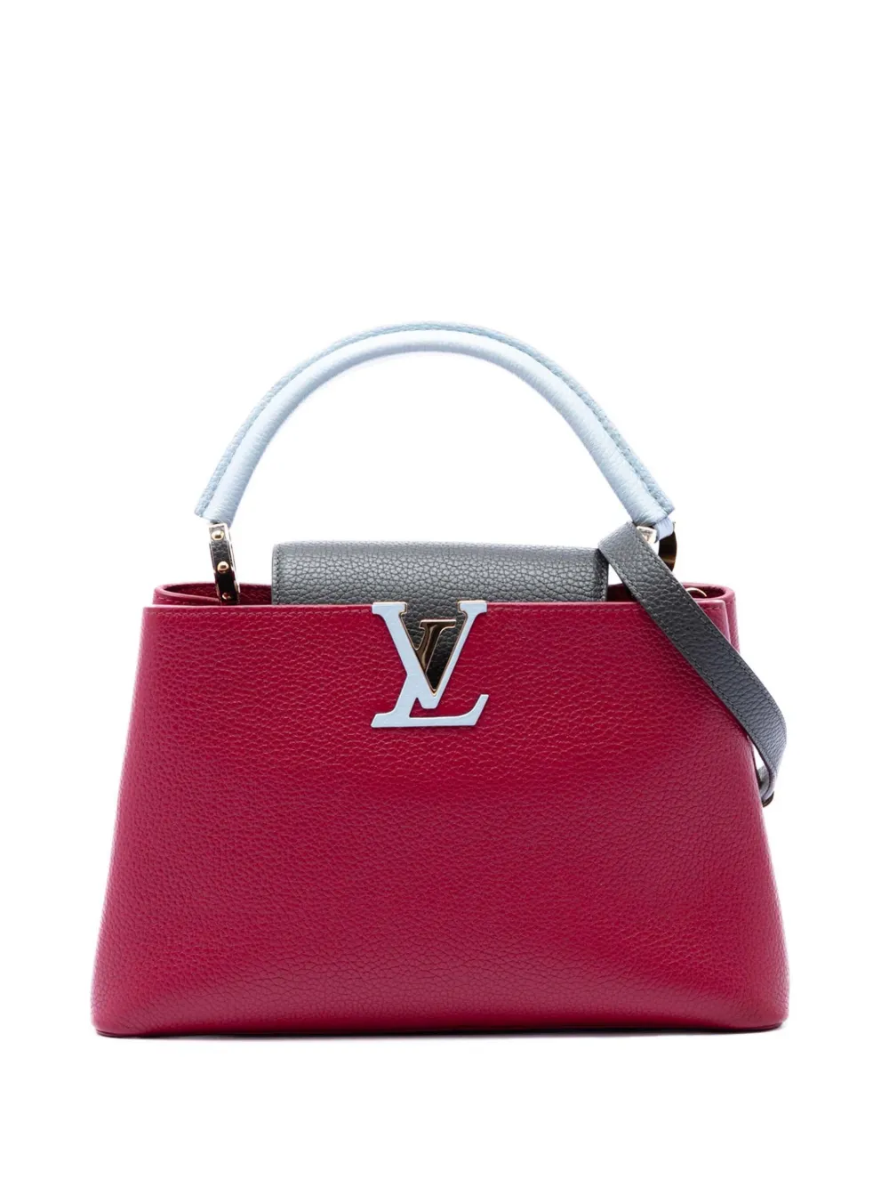 Louis Vuitton Pre-Owned 2018 Tricolor Taurillon Capucines PM satchel - Rosso