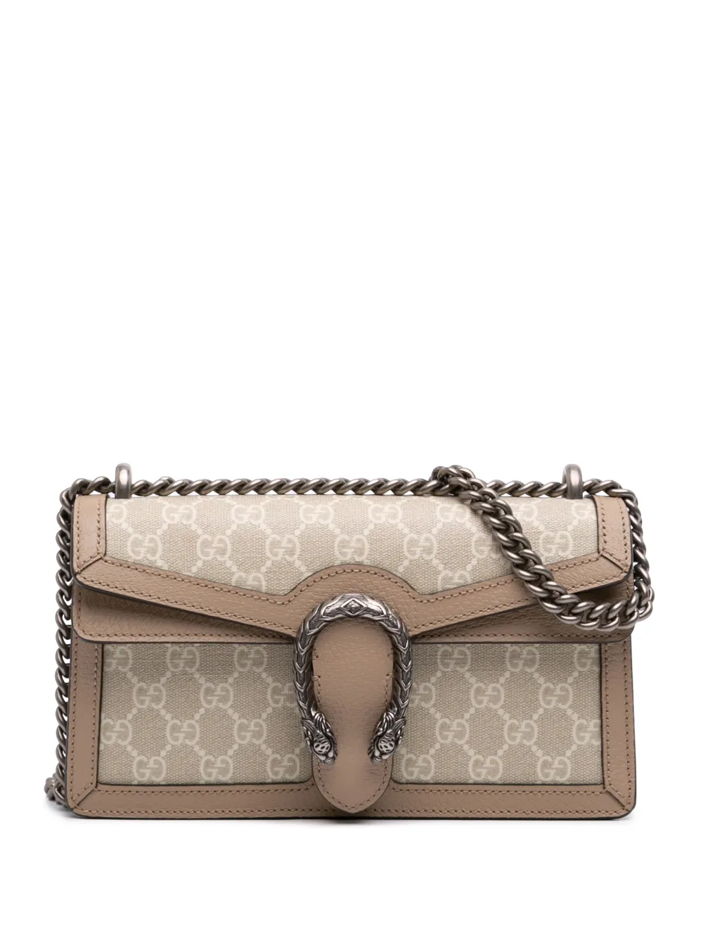 Gucci Pre-Owned 2016-2026 Medium GG Supreme Dionysus crossbody bag - Toni neutri