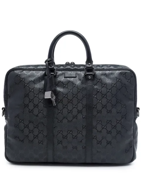 Gucci Pre-Owned 2016-2026 GG Imprime business bag