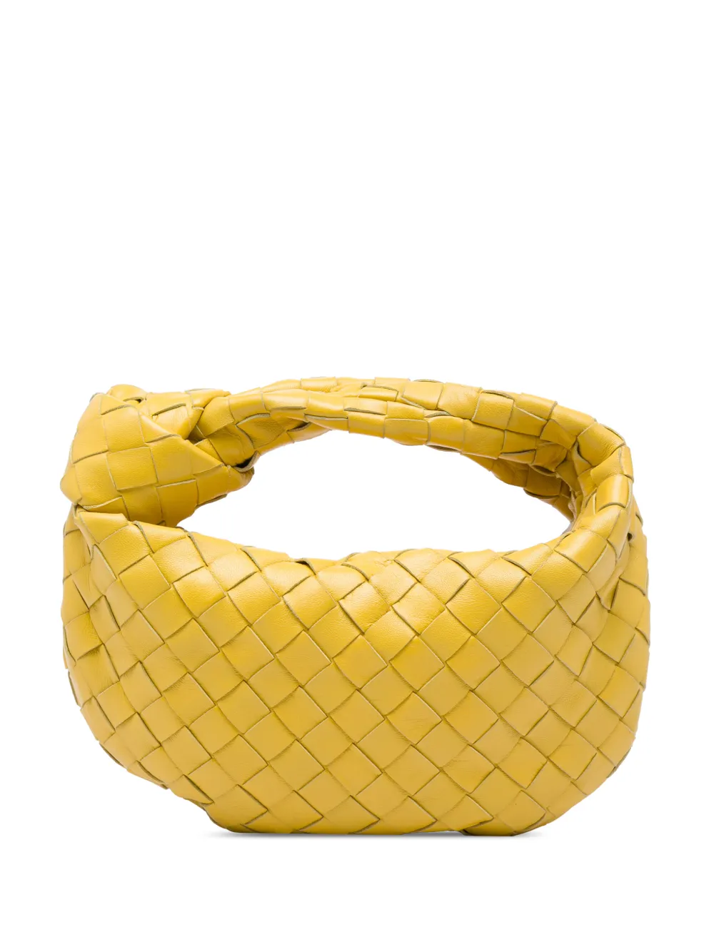 Bottega Veneta Pre-Owned 2012-2026 Mini Nappa Intrecciato Jodie hobo bag - Giallo