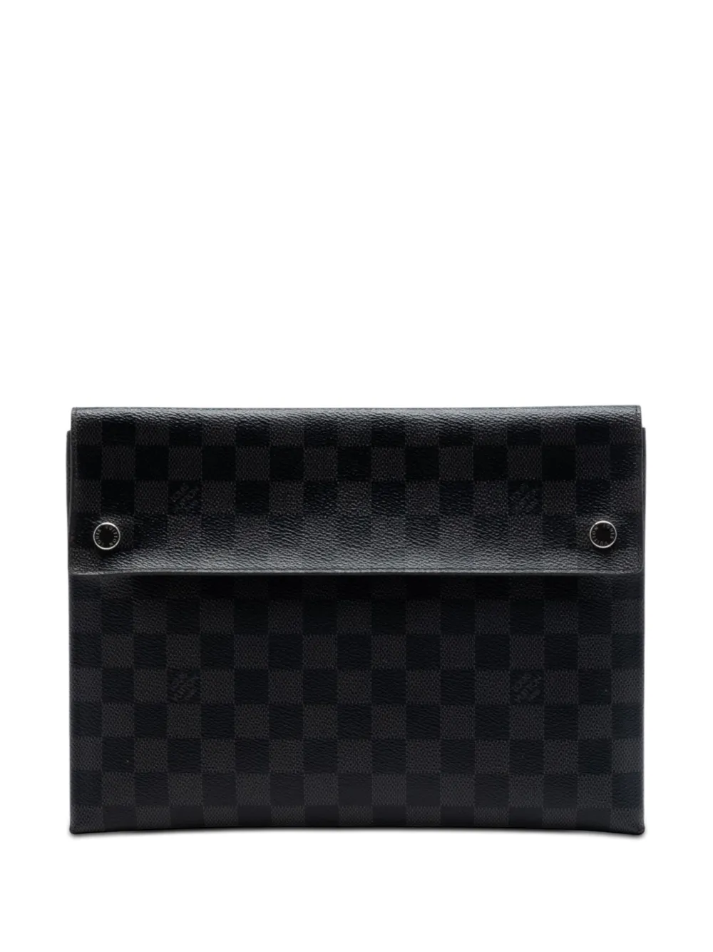 Louis Vuitton Pre-Owned Clutch Damier Graphite Alpha Triple Pochette 2020 - Nero