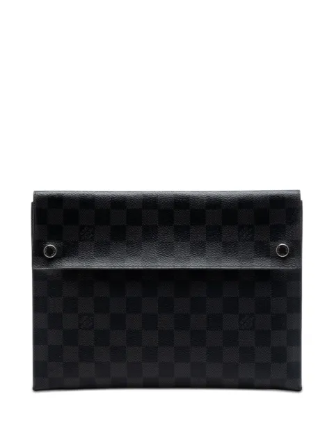 Louis Vuitton Pre-Owned bolso de mano Alpha Triple Pochette con motivo Damier Graphite 2020