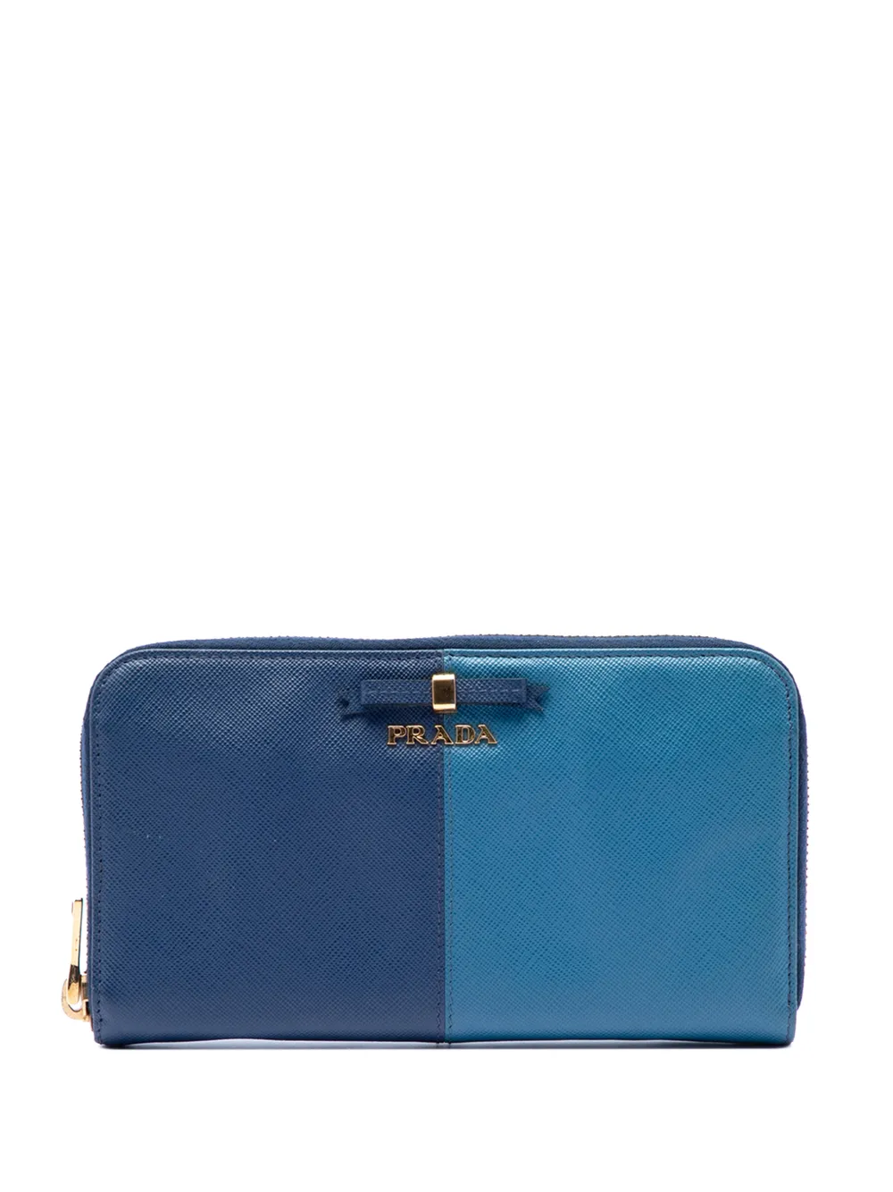 Prada Pre-Owned Portafoglio con zip 2010-2026 - Blu
