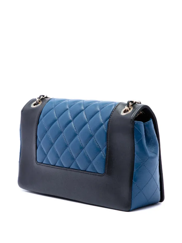 CHANEL Pre-Owned 2016-2017 ミディアム バイカラー ラムスキン