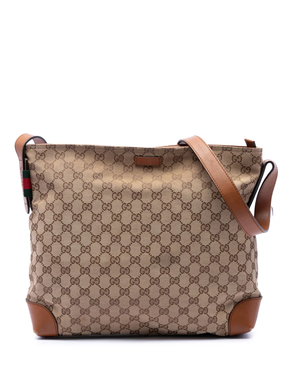 Gucci Pre-Owned 2016-2026 GG Canvas Web crossbody bag - Toni neutri