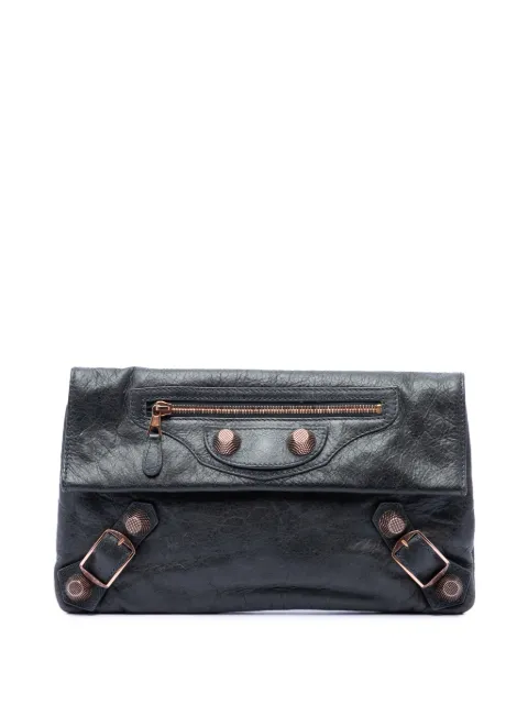 Balenciaga Pre-Owned 2005-2026 Lambskin Motocross Giant 21 Envelope clutch bag