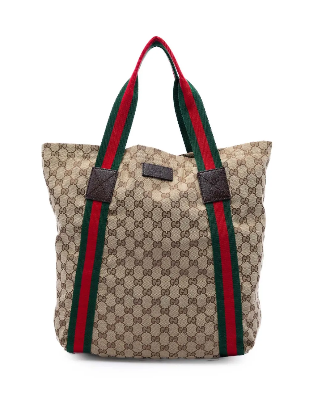 Gucci Pre-Owned 2016-2026 GG Canvas Web tote bag - Toni neutri