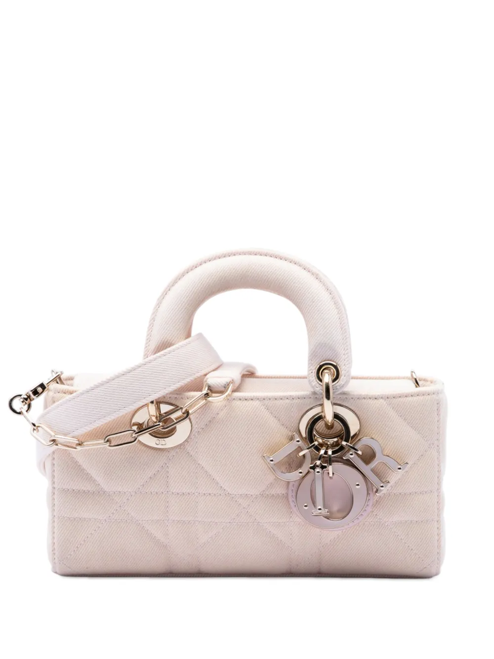 Christian Dior Pre-Owned 2024 Small Denim Macrocannage Lady D Joy satchel - Rosa