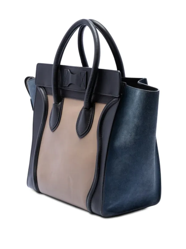 Celine Pre-Owned 2012 ミニ トリコロール カーフスキン＆スエード 