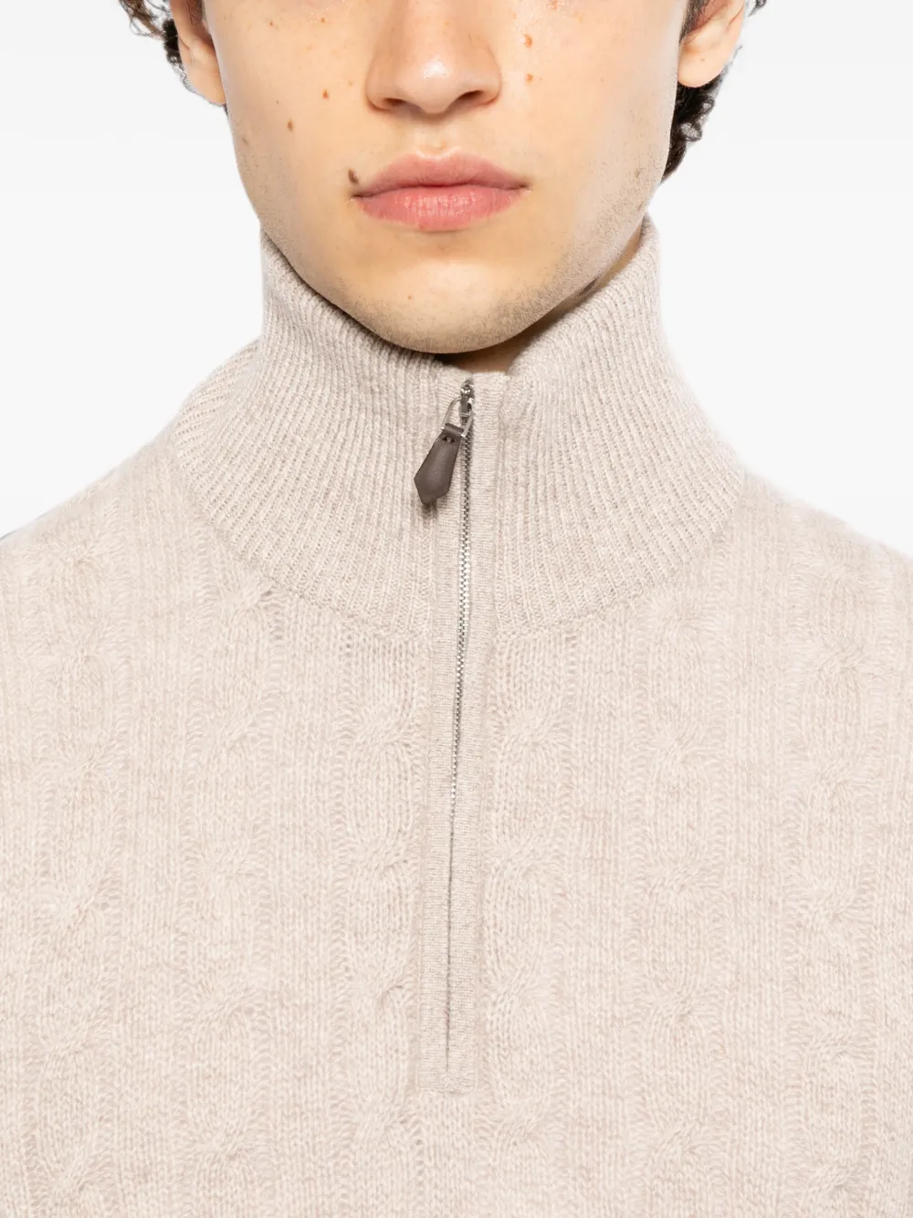 N.Peal Albemarle sweater Beige