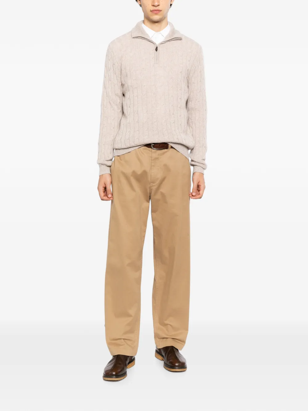 N.Peal Albemarle sweater Beige