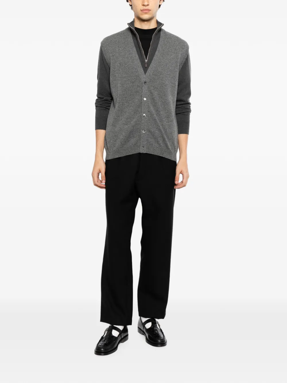 N.Peal Kasjmier vest Grijs