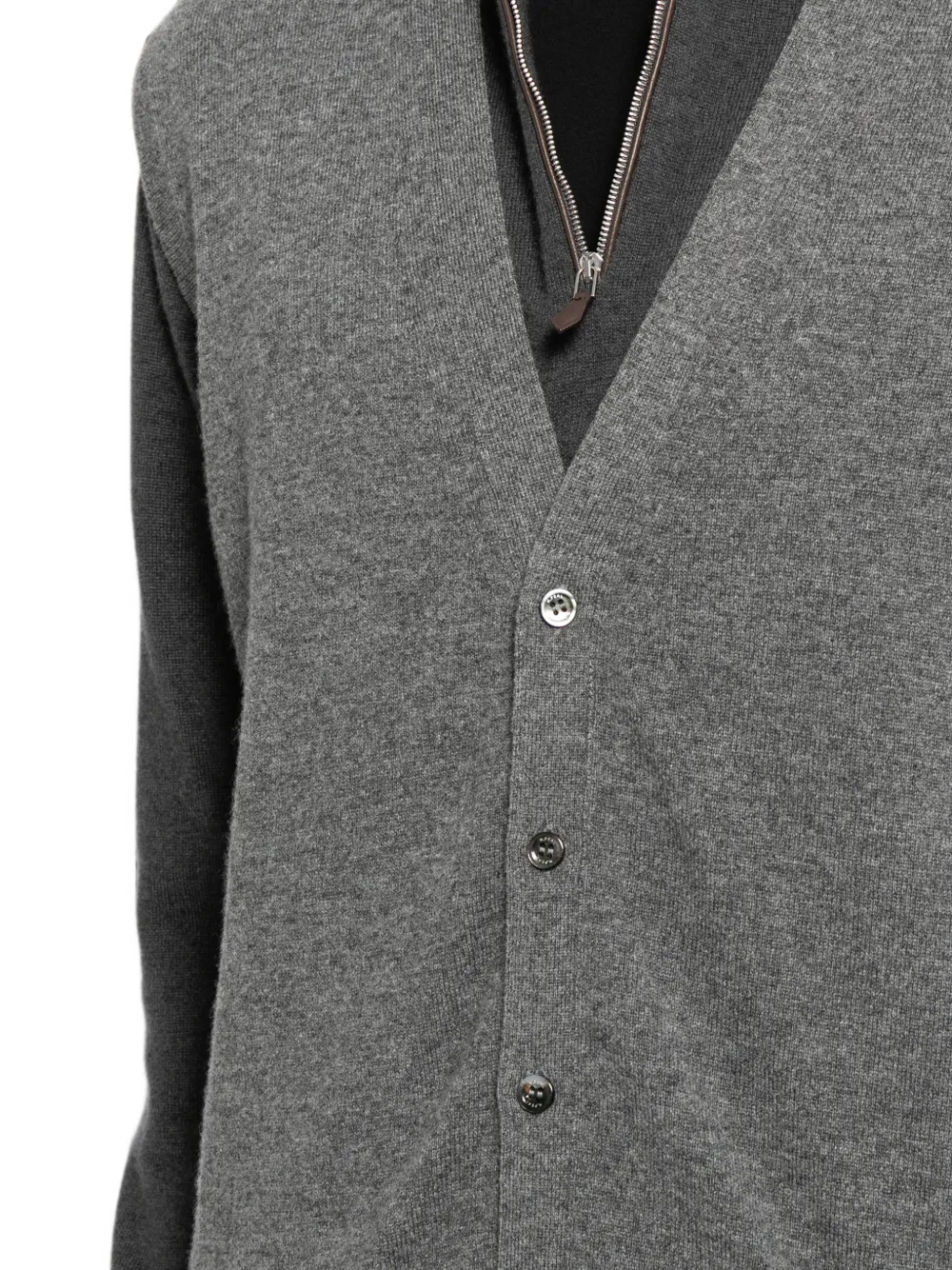 N.Peal Kasjmier vest Grijs