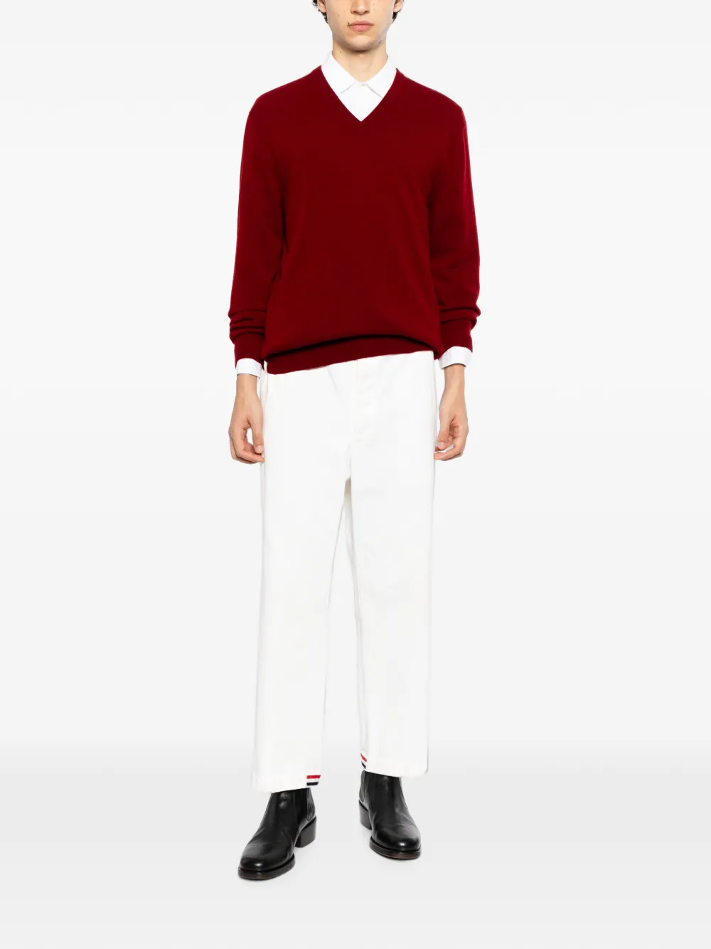 N.Peal Burlington trui Rood