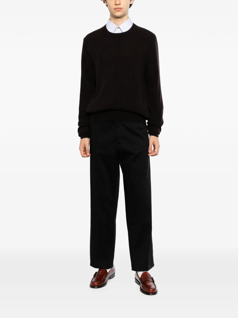 N.Peal Oxford trui Bruin