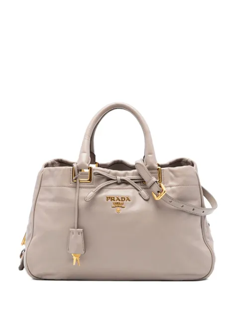 Prada Pre-Owned Vitello satchel-taske med sløjfe fra 2016-2026