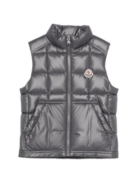 Moncler Enfant quilted logo-patch gilet