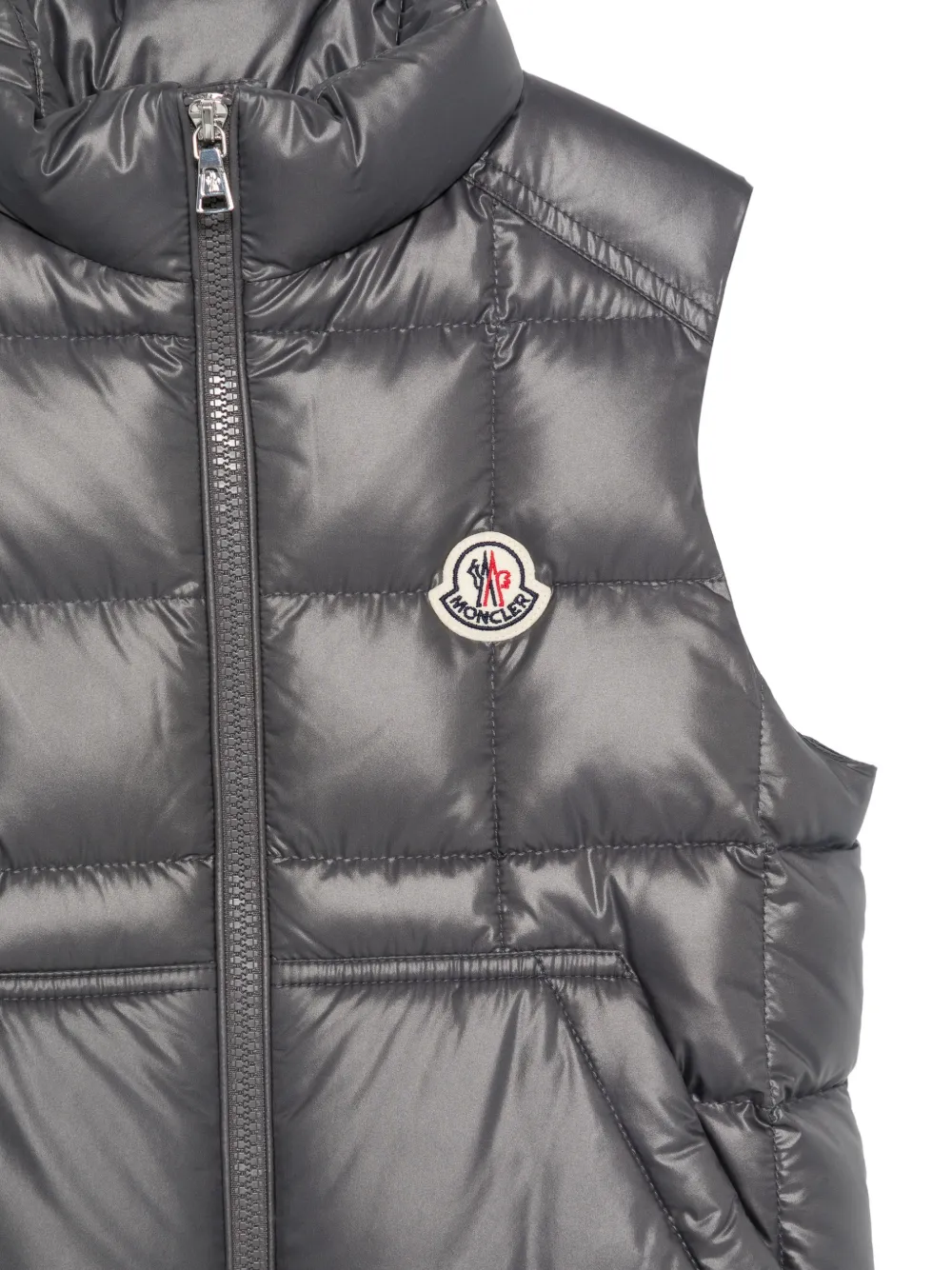 Moncler Enfant Bodywarmer met logopatch Grijs