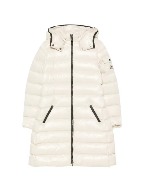 Moncler Enfant Moka quilted hooded coat