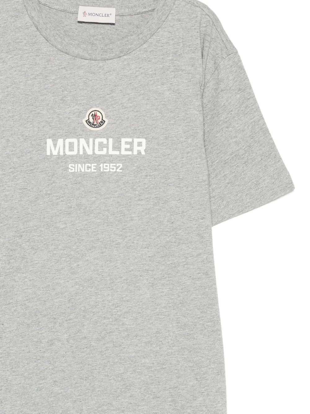 Moncler Enfant T-shirt met logoprint Grijs