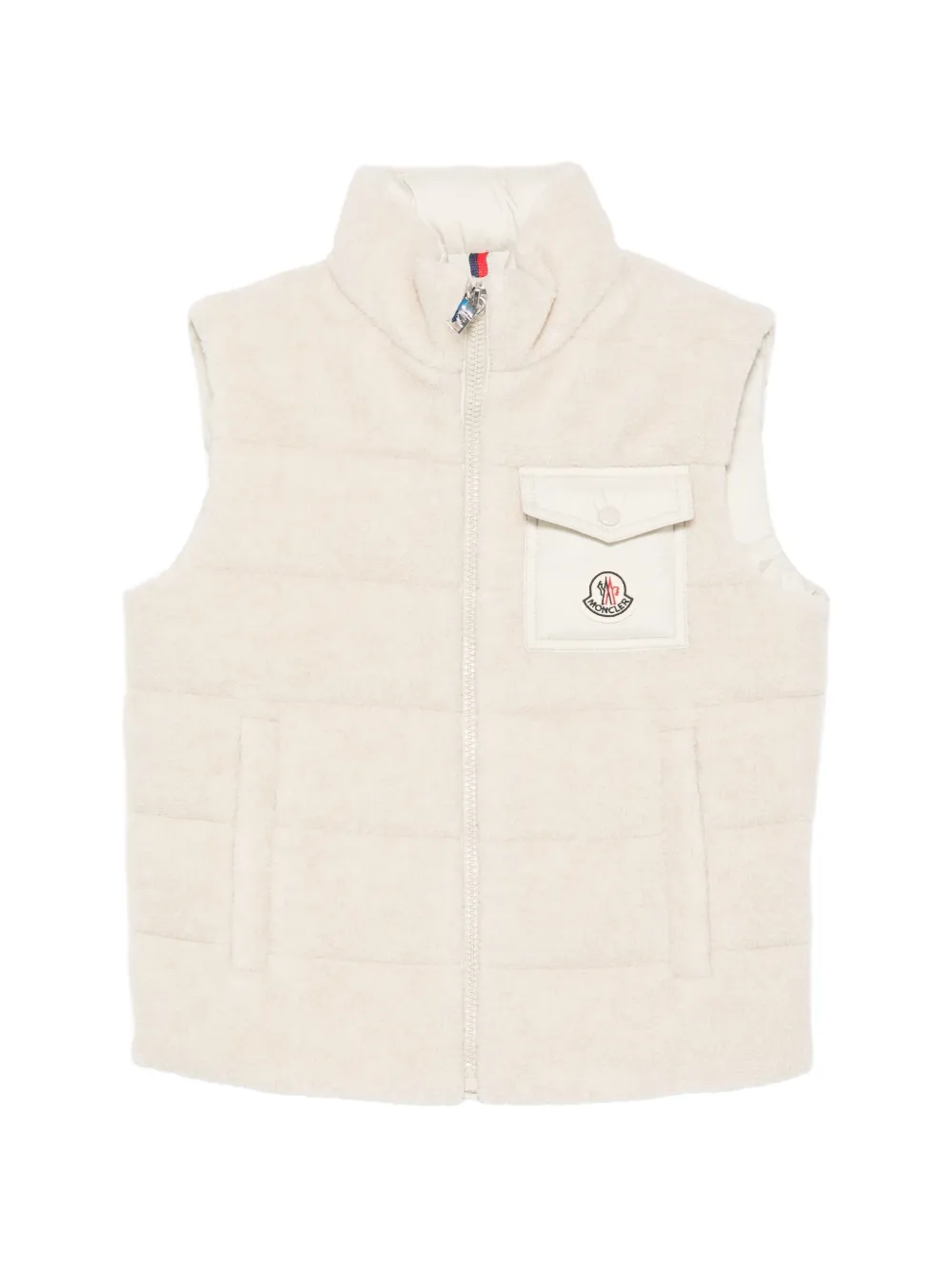 Moncler Enfant veste sans manches matelasssée Merek Teddy - Tons neutres