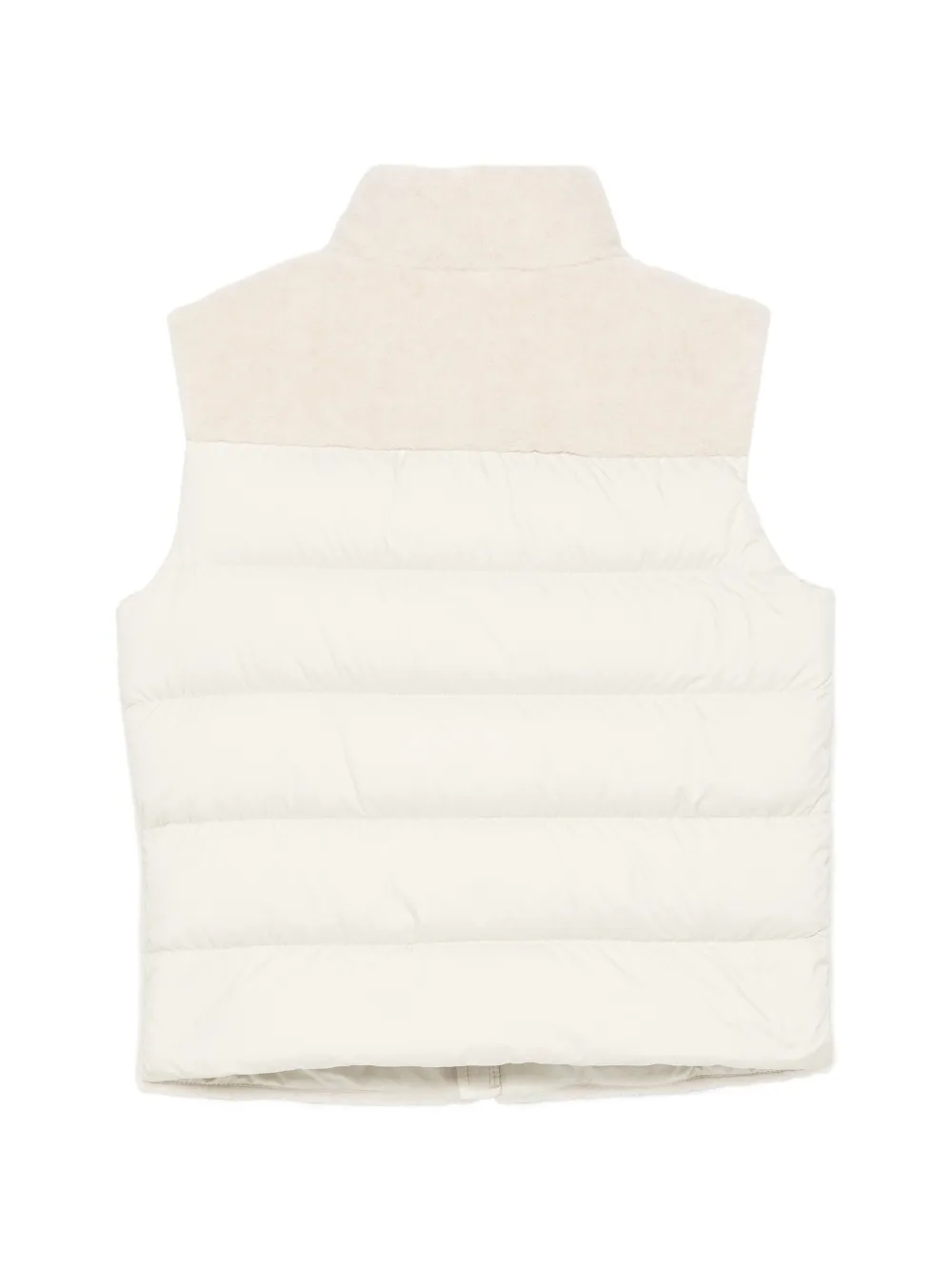 Moncler Enfant Merek Teddy bodywarmer Beige