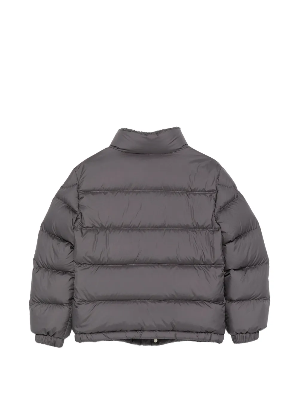Moncler Enfant Jarek gewatteerd jack met logo-patch Grijs