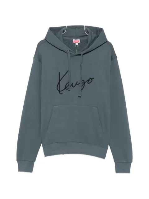 Kenzo logo-embroidered hoodie