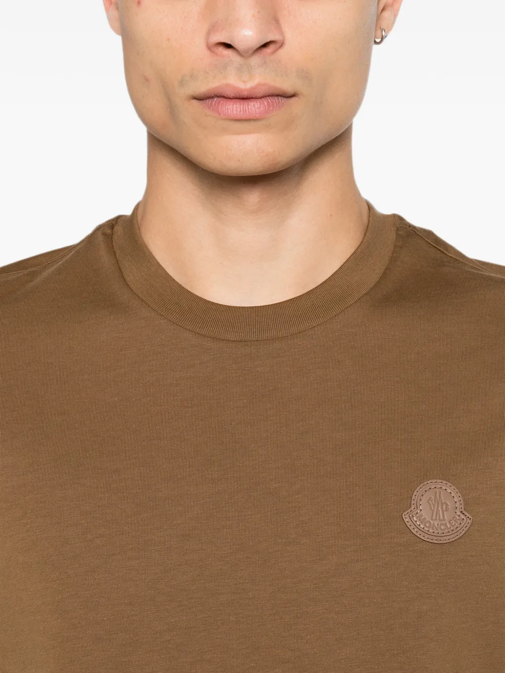 Moncler logo-patch T-shirt Bruin