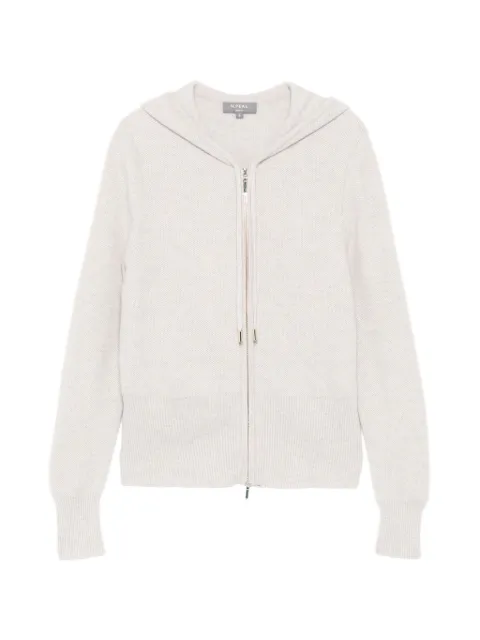 N.Peal hoodie tejido con cierre