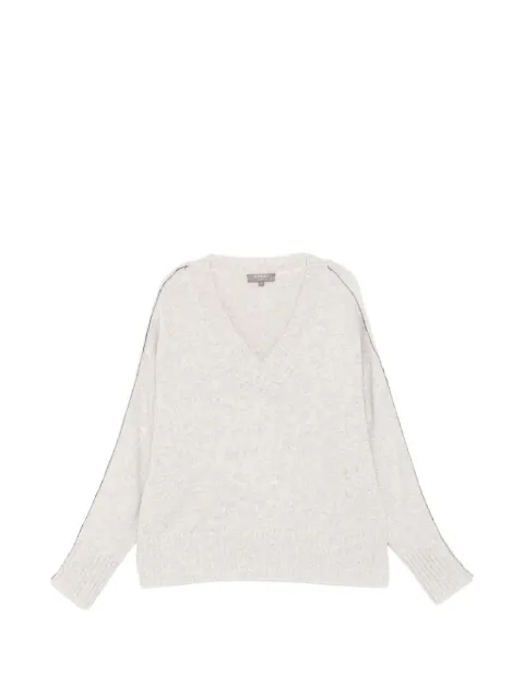 N.Peal metal-trim V-neck sweater