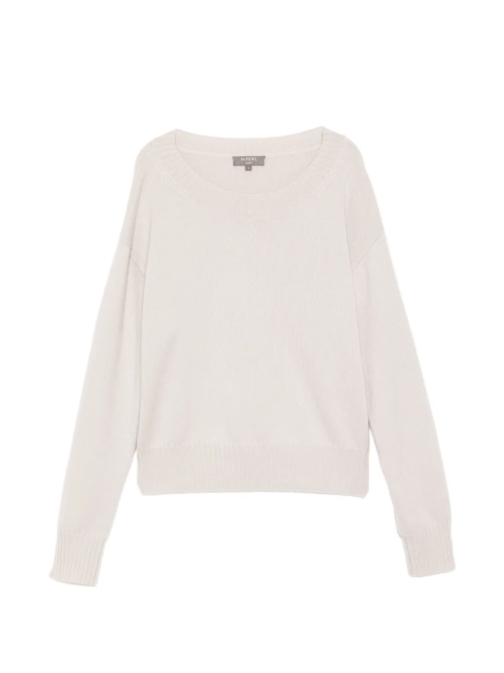 N.Peal cropped boat-neck top
