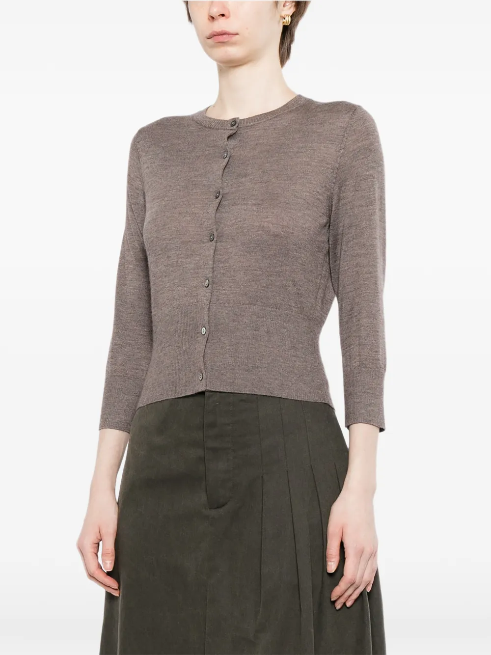 N.Peal Darcie cropped vest Beige