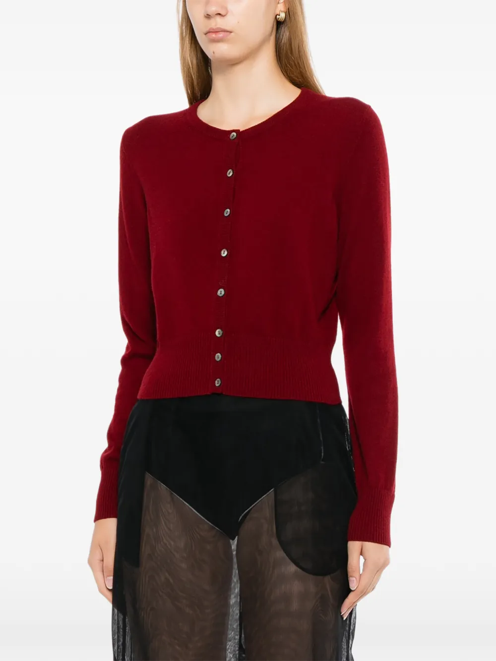 N.Peal Ivy vest Rood