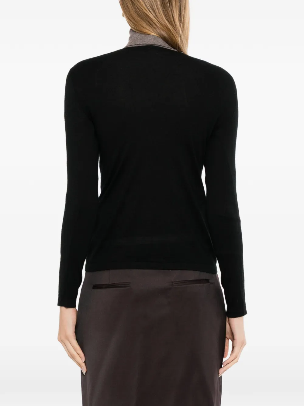 N.Peal Eden top met ronde hals Zwart