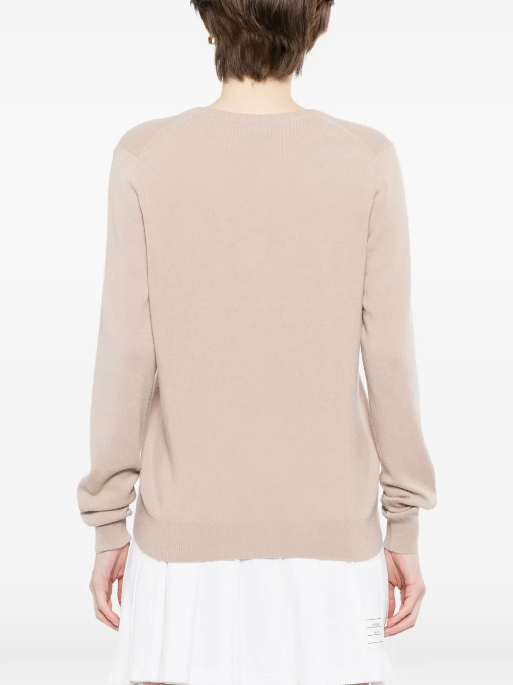 N.Peal Phoebe top met V-hals Beige